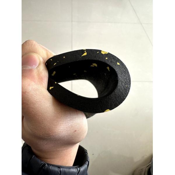 High Elasticity 100cm*100cm*1.5cm Tyre Rubber Floors Flooring Tiles with Colorful EPDM Dots