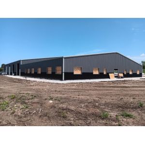 Custom Steel Structure Warehouse with Sliding Doors Q235/Q345