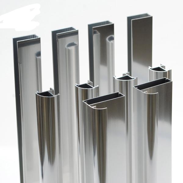 6063 Customize High Brightness Polished Mirror Fabricated Aluminum Profiles