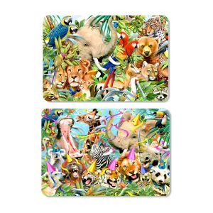 Animal 3D Lenticular Plastic Placemat For Promotion 28 * 38cm