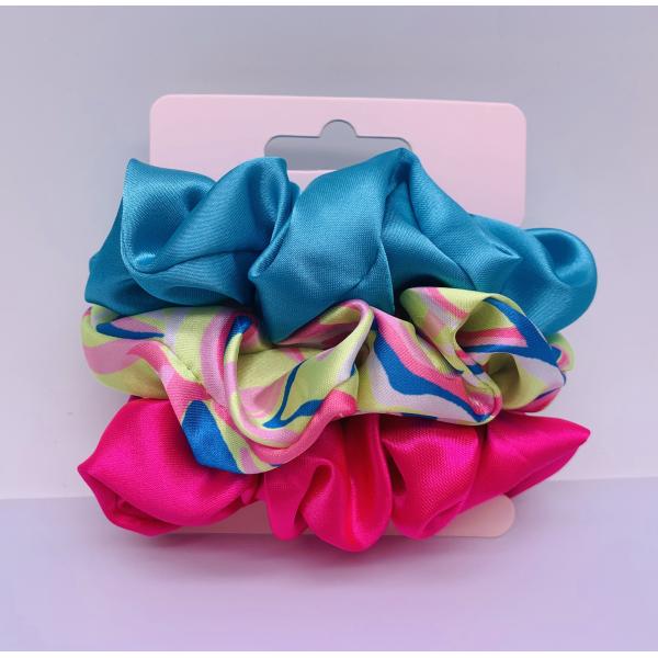 Buy Multipurpose Silk Hair Scrunchies , Portable Elastic Scrunchie Hair Ties at wholesale prices