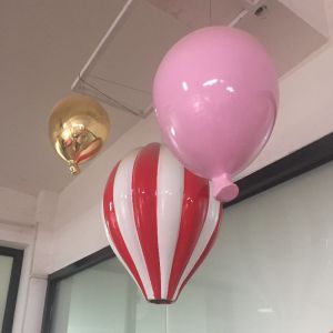 Electroplated Fiberglass Hot Air Balloon For Entertainment Venue