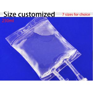 Medical Grade Empty Sterile Iv Bags 250ml Single Tube Disposable