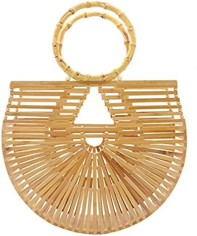 Buy Miuco Womens Bamboo Handbags Handmade Purses Tote Bag at wholesale prices