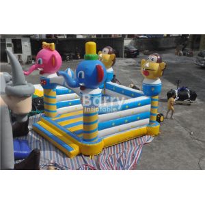 Commercial Inflatable Bouncer Animal Elephant Space Moonwalk For Home /