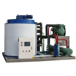 ECOICE Factory 1Ton Commercial Flake Ice Machine with ice storage with good