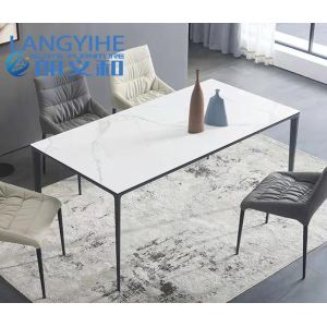 Rock Slab Home Minimalist Marble Dining Table 130x70cm