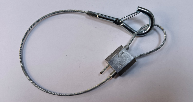 Two-Way Suspension Brass Dual Cable Gripper with Locking Pin for HVAC and Signage Systems