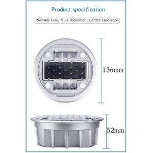 2V Voltage LED Solar Powered Road Studs IP68 for Temperature and Pressure