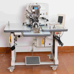 Single Thread Chain Stitch Button Sewing Machine 1500sti/Min 1.5-6.0mm
