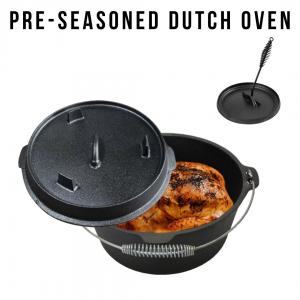China 5 Quart Cast Iron Dutch Oven Pre Season Camp Chef Dutch Oven With Lid on sale