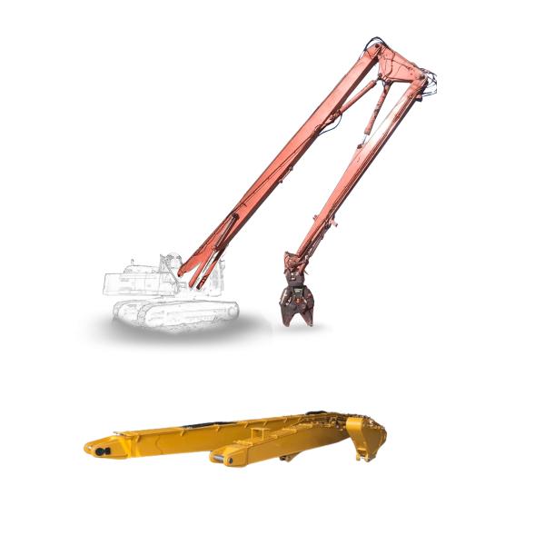 Hot Promotion 40-47T Excavator Extended Arm Long Reach Demolition Boom Arm Long Boom Excavator For ZX450 EX400 PC450