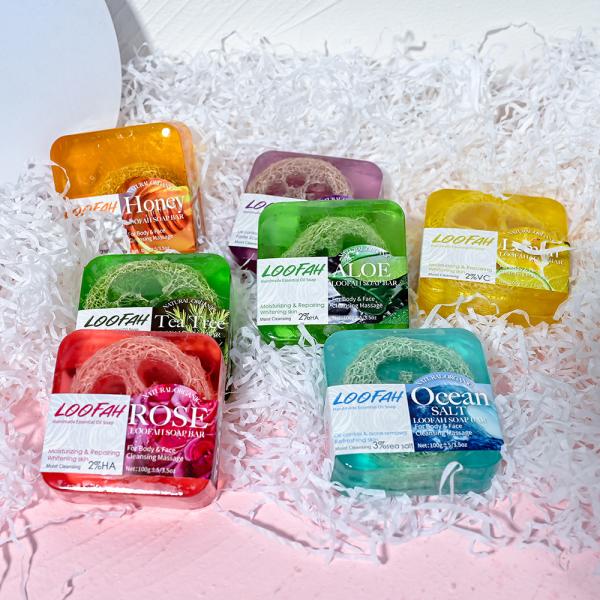 Luxury Personalized Individually Wrapped Bath Soap Essential Oil Flower Handmade