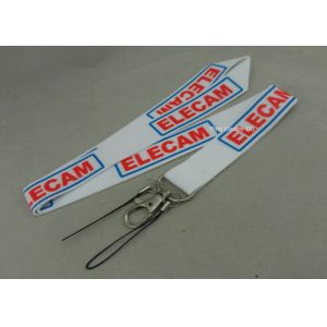 Customized Environment Friendly Heat Transfer Printing Lanyard , custom key