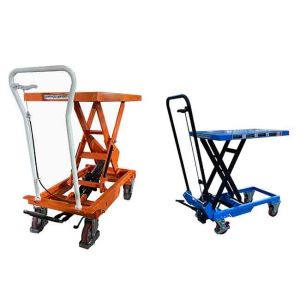 Quality Single Scissor Manual Scissor Lift Tables 39.76inx20.47in Max Height 39.37in for sale