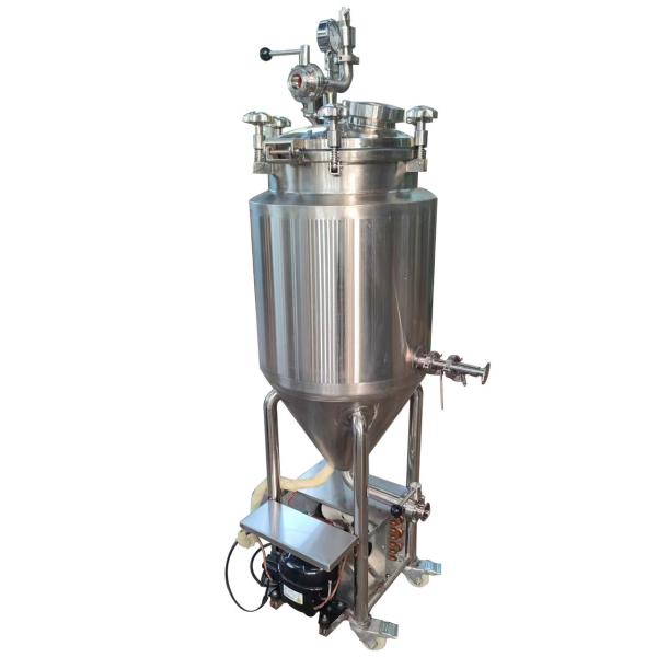 30L SUS 304 Automatic Conical Fermenter Chiller Included for Home Brewing Wine