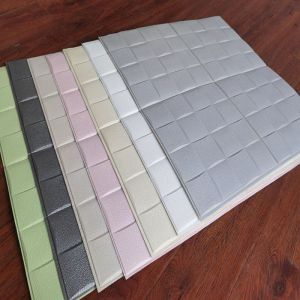 8mm Thickness Geometric Pattern Foam Wall Stickers for Sophisticated 3D Ceiling