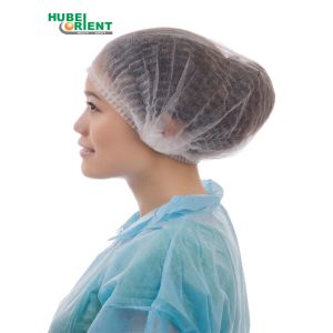 Quality Disposable PP Non Woven Bouffant Cap With Double Elastic for sale