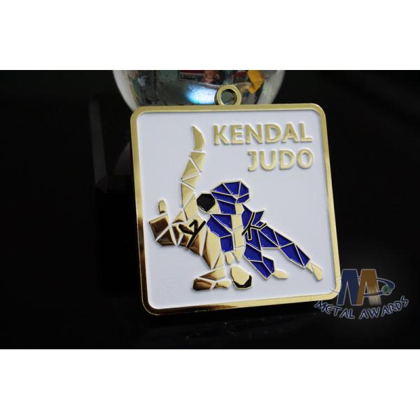 Judo Logo Custom Sports Taekwondo Medals With Gold Silver Copper Plating 60mm Size
