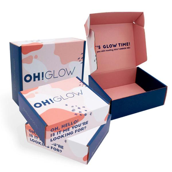 Custom mailing postal packaging Boxes Corrugated Subscription Mailer Box For