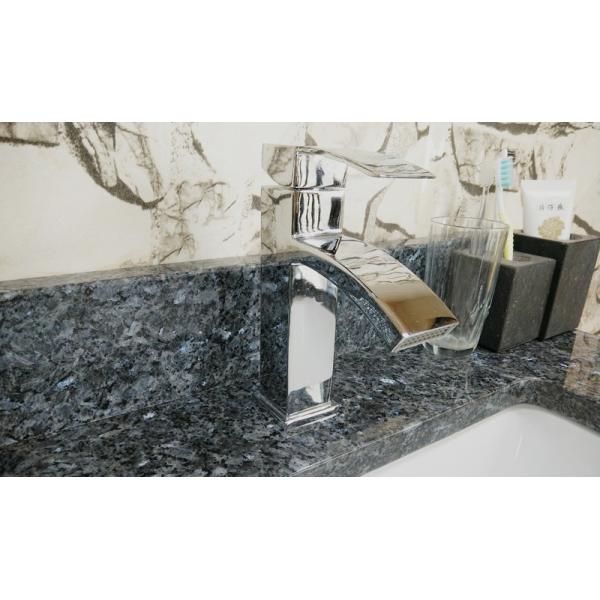 Beige Solid Surface Vanity Tops For Bathrooms High Percentage Quartz