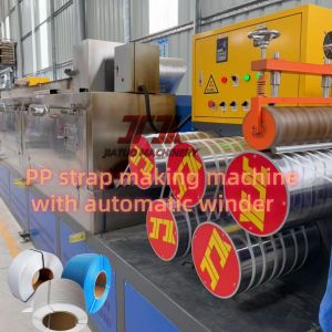 Quality Single Screw PP Strap Making Machine with non-stop screen changer and PLC control for sale