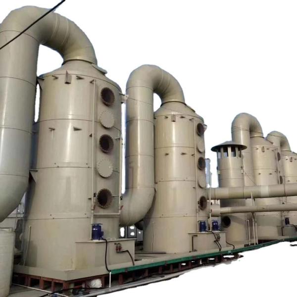 Acid And Alkali Waste Gas Treatment Absorption Carbonating Tower Gas Scrubber System