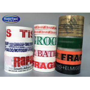 Custom Printed Bopp Adhesive Tape / All Color Tape Printing With Logo