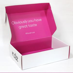 Embossing CMYK Printing Double Wall Corrugated Boxes