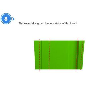 240LCustom plastic garbage bin for outdoor use, Large capacity 660 liter plastic