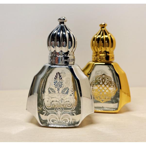 Portable Glass Roller Balls For Essential Oils High End Gold Perfume 10ml