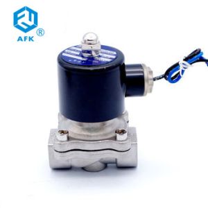 2W-32B 220v Stainless Steel Solenoid Valve Normally Closed 1-1/4" NPT