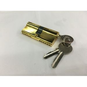 70mm Double Zinc Cylinder with 3 iron normal keys Surface finish GP
