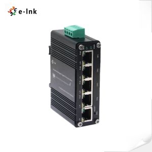 China Mini Industrial Managed 4-Port 10/100/1000BASE-T 802.3at PoE + 1-Port 10/100/1000T Ethernet Switch on sale