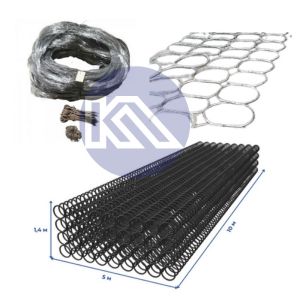 Inconspicuous Obstacle Fence Security Wire Mesh Barrier MZP Tangle Barely