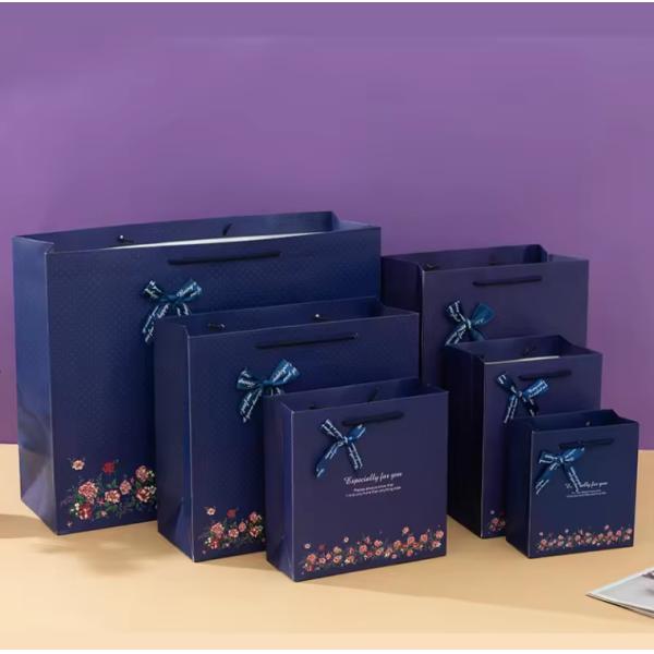 Wholesale Custom Party Gift Bags With Logo Shopping Bag Hard Paper Bag