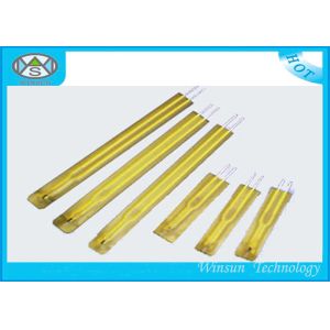 China Yellow Film Sealed  NTC Thermistor With Enameled Wire 50K Ohm 100K Ohm / R on sale