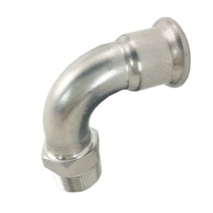 Quality One End Threaded Sanitary SCH40 Stainless Steel Pipe Fittings for sale