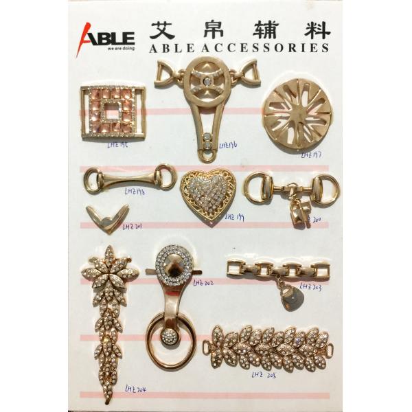 Buy Women Decorative Shoe Buckles Zinc Alloy Buckle Chain Shoe Accessories at wholesale prices