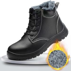 Winter Insulated Safety Work Boots for Men