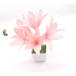 Graduation Goose Feather Flower Mount with Wire Accessory Attachment