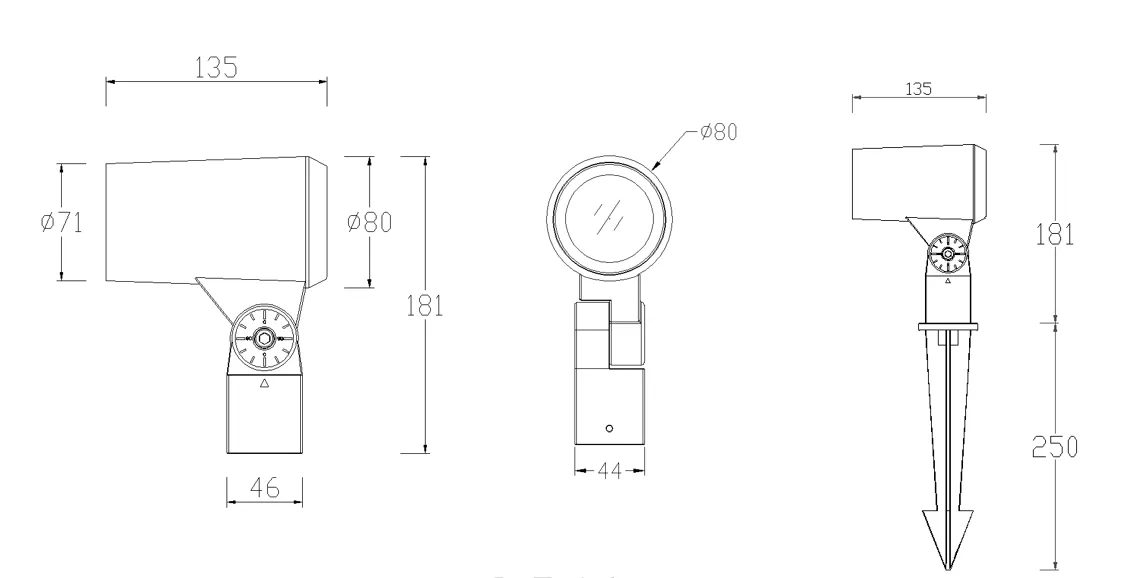 IP66 24W High Power LED Flood Light dustproof and compact design