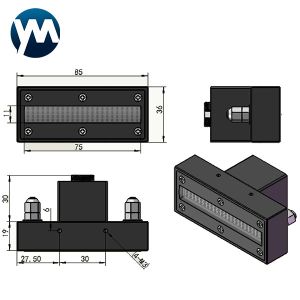 200W High Power Curing Ultraviolet Lamps 365nm 395nm 85mmx36mm