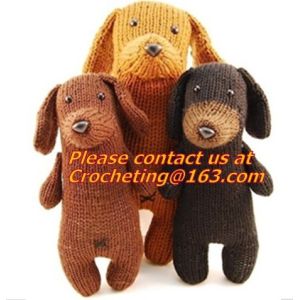 Mannual Knitted Doll standing flower stuffed toysCrocheted Craft Crochet Animal