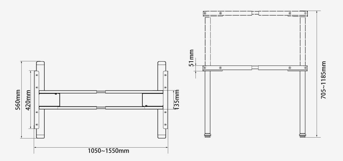 Jarshan Standing Desk Frame