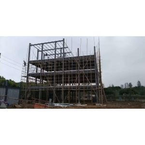 Grey Paint Floor Decking Garage Steel Frame For High Building