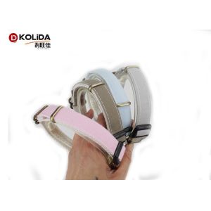 Durable Canvas Adjustable Dog Collar 4 Colors With Harness Belt Traction Rope