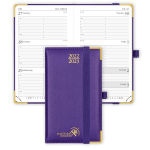 Quality FSC Purple Mini Academic Planner 2023 2023 With Monthly Weekly Plans for sale