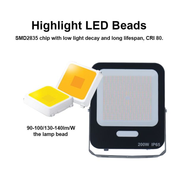 IP65 Waterproof 15000lm High Brightness LED Flood Light with Remote Control for Outdoor Sports Stadiums