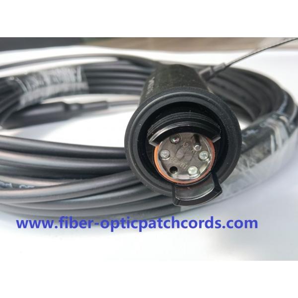 Robust 4Core Fiber Optic Patch Cord Expanded Beam Connector For Avionics Mining
